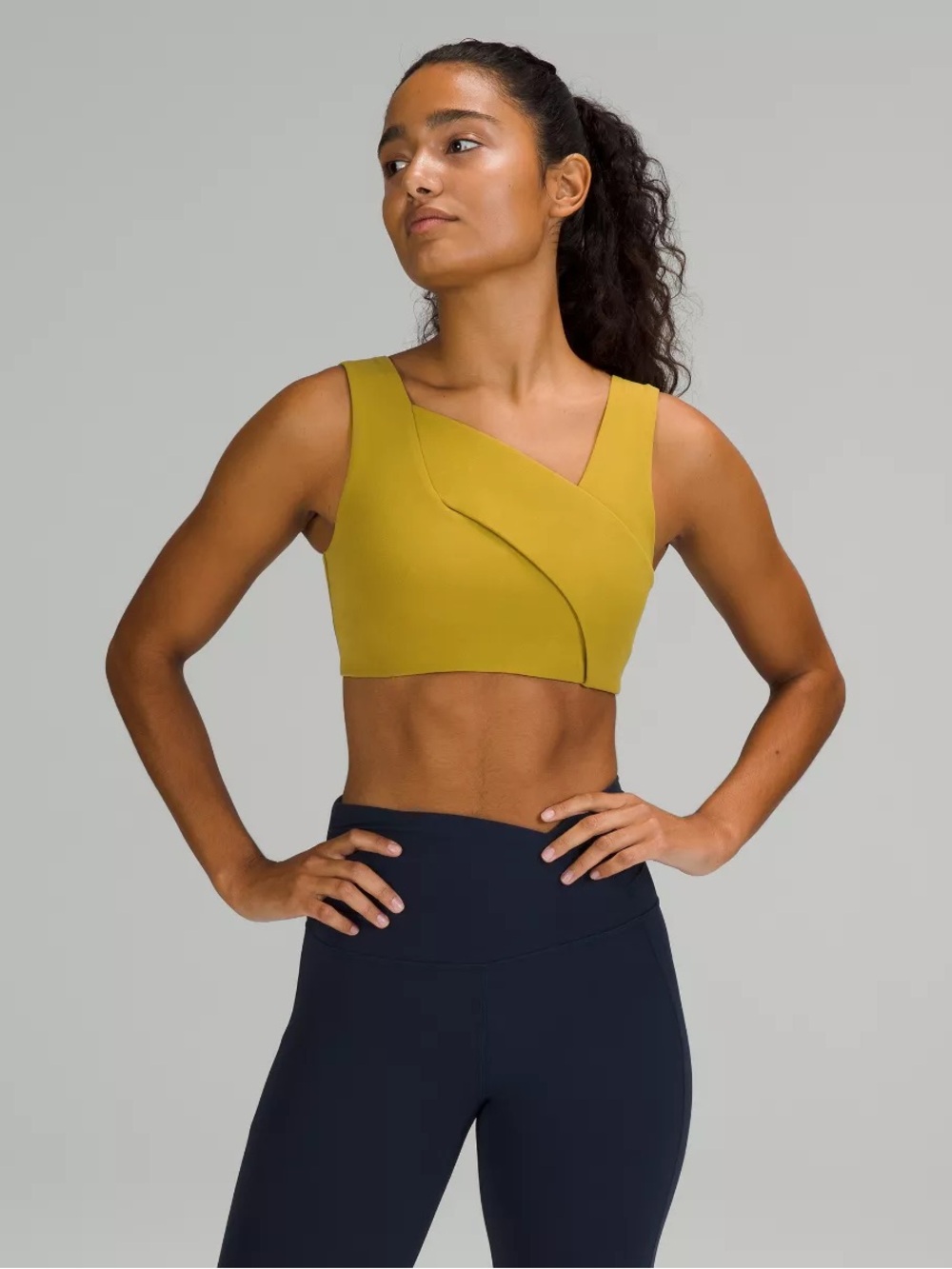 lululemon Nulu Cross-Front Yoga Bra in Auric Gold - Picture 2 of 10